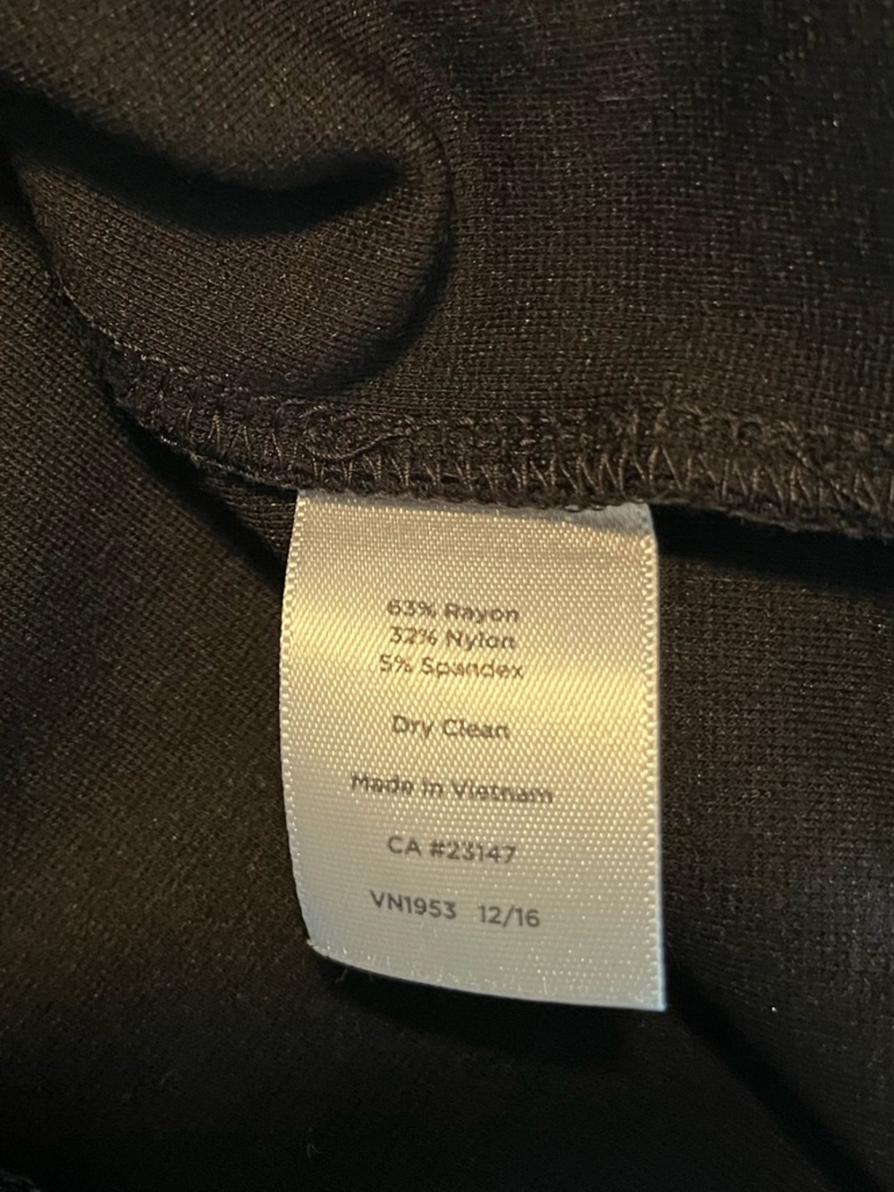 Talbots Little Black Dress Keyhole Cutout Sheath Ponte Knit Classic LBD Career 8 - Picture 8 of 8